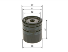 PEUGEOT/CITROEN/OPEL/FIAT/ Filtresi Bosch 09864B7023