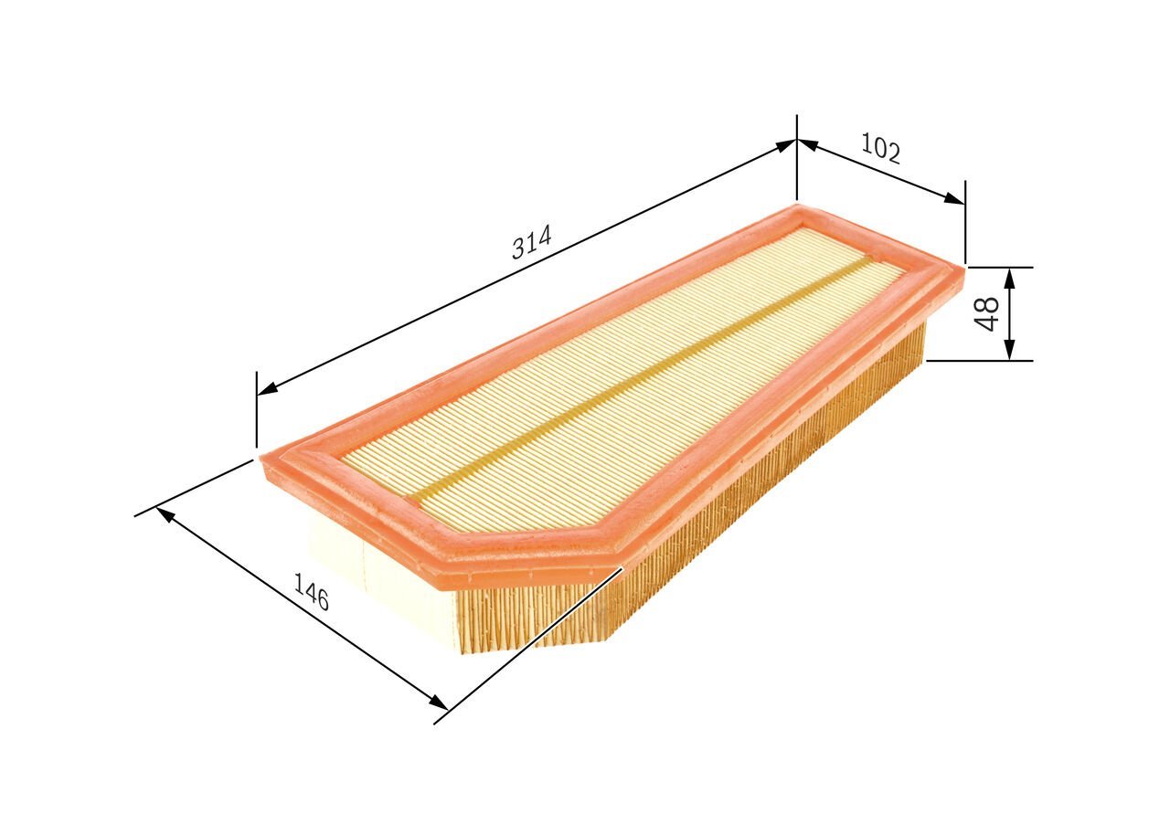 BOSCH F026400134 HAVA FİLTRESİ 	 A2710940304