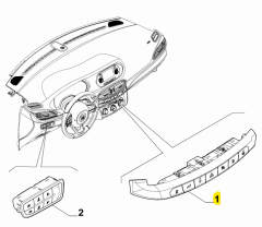 Fiat Egea Ön Dörtlü Buton Grubu 735646424