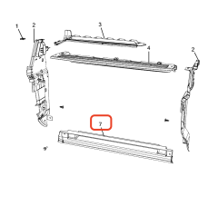 Jeep Compass Alt Hava Giriş Kanalı K68244642AA