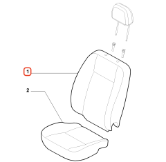 Fiat Egea Ön Sol Koltuk Sırt Kılıfı OPAR 6000627727