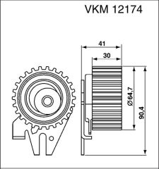 OPAR 71771498 Triger Kayış Gergi Rulmanı 1.9cc