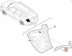 Fiat Egea Arka Sol Stop Yuva Sacı OPAR 52115097