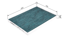 BOSCH 0986628524 Qashqai X-Trail Anti Alerjik Polen Filtresi 27277-JD10A