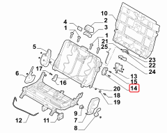 Fiat Doblo Koltuk Kilit Mekanizması OPAR 98847203