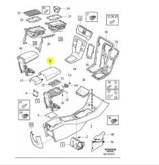 VOLVO V40 Kolçak Panel Kapağı 31366265