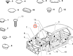 Fiat Palio Siena Motor Bölümü Arka Kasa Tapa OPAR 7528655