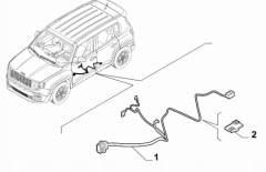Jeep Renegede Ön Kapı Tesisatı Sağ 52059458