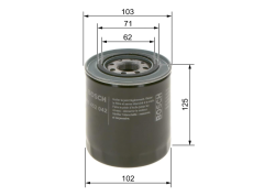 HYUNDAI/KIA/MITSUBISHI/H100/Starex/L200 Yağ Filtresi Bosch 0986TF0087