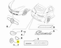 ALFA ROMEO Brera / Spider Bagaj Arması 50501278