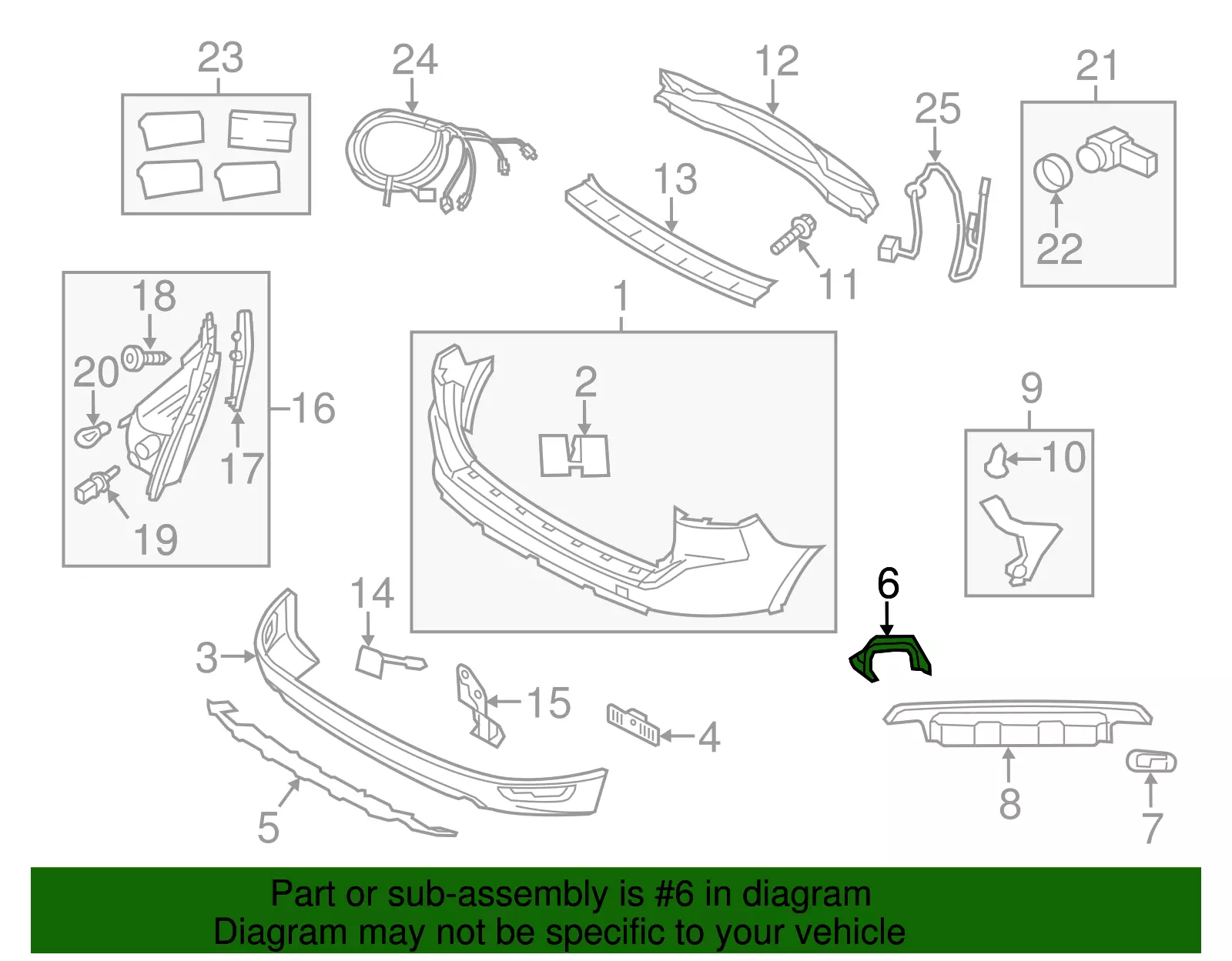 VOLVO XC60 Arka Sol Tampon Koruma Plakası / Braketi 31323970