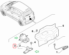 FIAT 500L Bagaj Kilidi 51876008