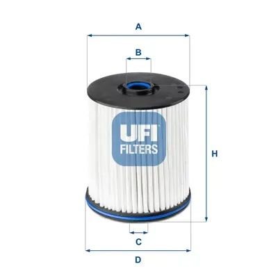 UFI 26E2X01 Yakıt Filtresi 84428486