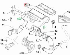 FIAT 1,3 MJTD Linea Panda Doblo Fiorino Hava Filtre Kazanı ( Büyük Boğaz ) 51798941