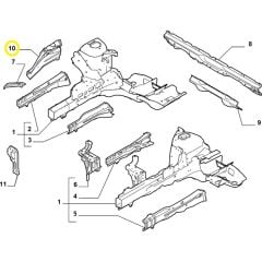 Fiat Fiorino Takviye, Şase Kolu Sağ 1353172080 / 52224694