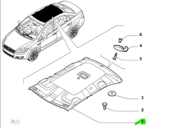 FIAT Linea Tavan Döşemesi 735489287