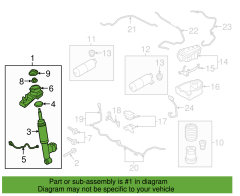 Volvo 32346068 XC60 Sol Arka Amortisör