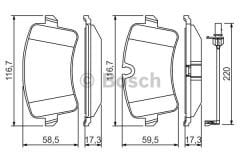 BOSCH 0986494488 AUDİ A6/A8 Arka Fren Balata  4H0698451D