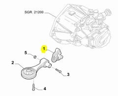 FIAT ALFA ROMEO 500L Punto Mito Şanzıman Takoz Sabitleme Sacı 55702835