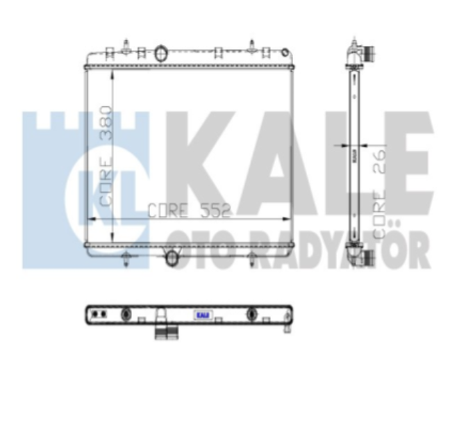 KALE 2061011AB Peugeot Motor Su Radyatörü  1330.W2