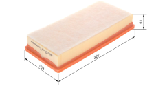 BOSCH  1457433596 / 407/C5 Hava Filtresi  1444.XF / 1444.EH