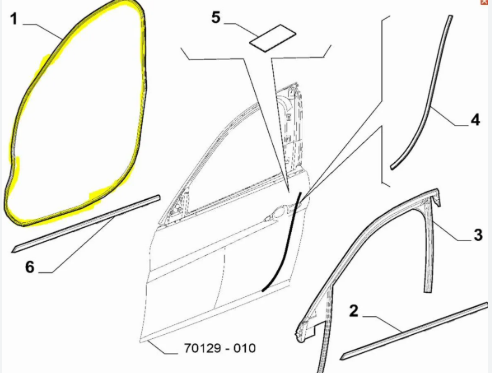 Alfa Romeo Giulia Sağ Ön Kapı Fitili 6000626320