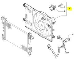 Fiorino Radyatör Fan Motoru OPAR 52119665 / 52217939