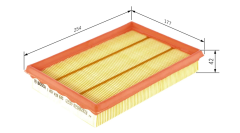 BOSCH 1457433605 FIESTA Hava Filtresi 96MF 9601 AB