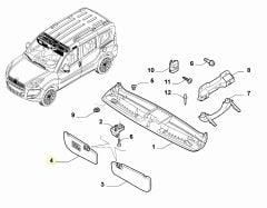 OPAR 735602812 Fiat Doblo Sağ Güneş Siperliği (Yolcu Tarafı)