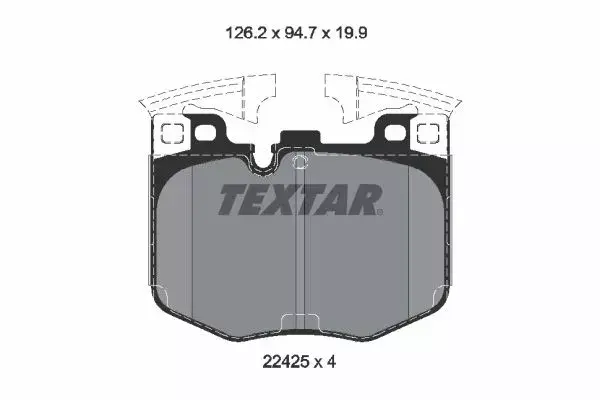 TEXTAR 2242501 FREN BALATASI ÖN 34116888457