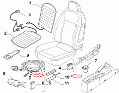 OPAR 98847048 Fiat Koltuk / Airbag Sensörü 71754080
