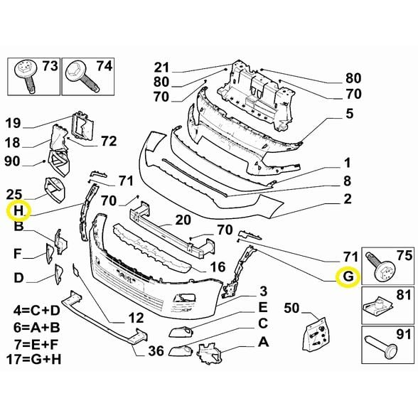 Fiat Doblo Ön Tampon Tutucu OPAR 155254798