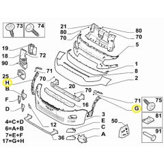 Fiat Doblo Ön Tampon Tutucu 155254798