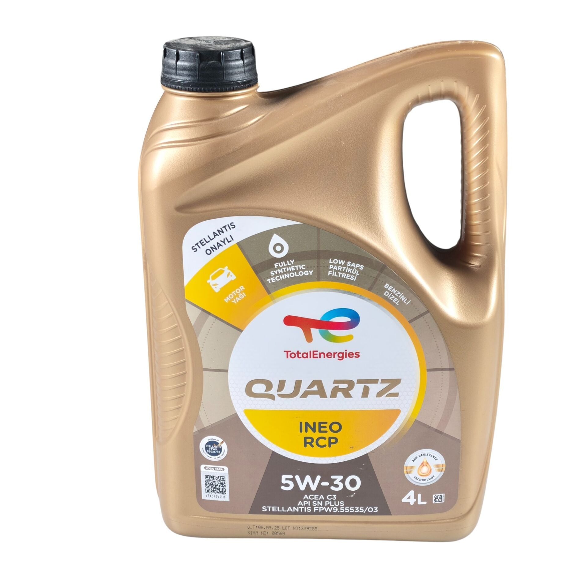 Total Quartz Ineo RCP 5W30 Motor Yağı 4Lt. PSA
