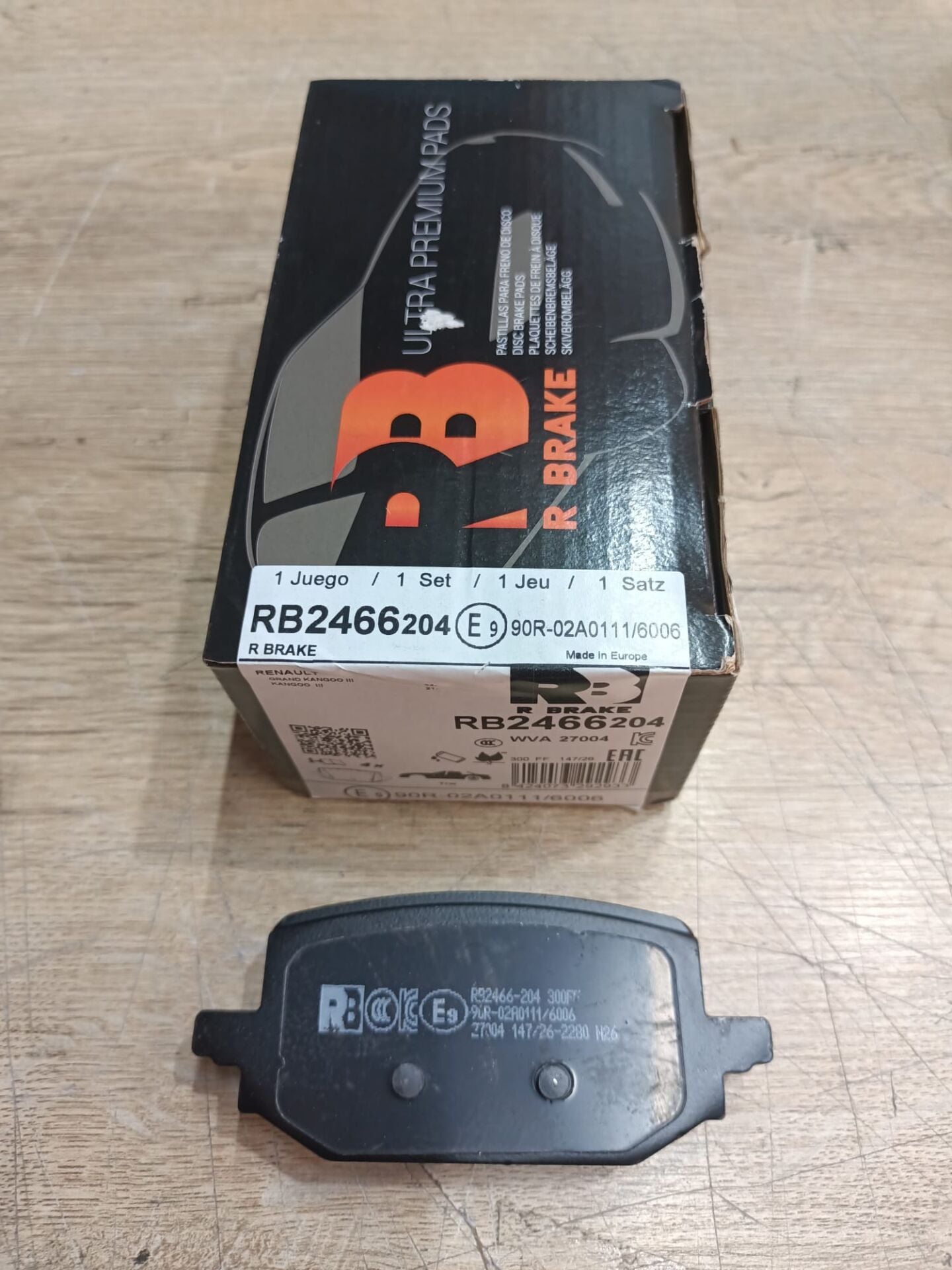 R BRAKE RB2466-204 Arka Balata