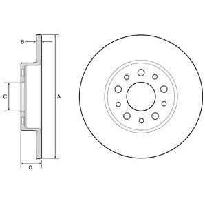 Fiat EGEA 500L Arka Fren Disk Adet 52048985 / 52067390