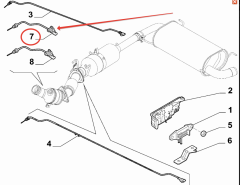 Ducato Egzoz Gazı Sıcaklık Sensörü 46337028