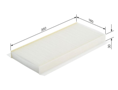 BOSCH 1987432045 FORD CONNECT Polen Filtresi MEXS4H 16N619 AB