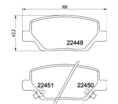 Fiat Egea Arka Fren Balatası OPAR 77367717