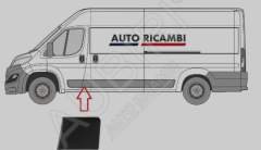 Ducato Kapı Çıtası Sol Kısa( Yakıt Giriş Altı ) 2014> 735684309