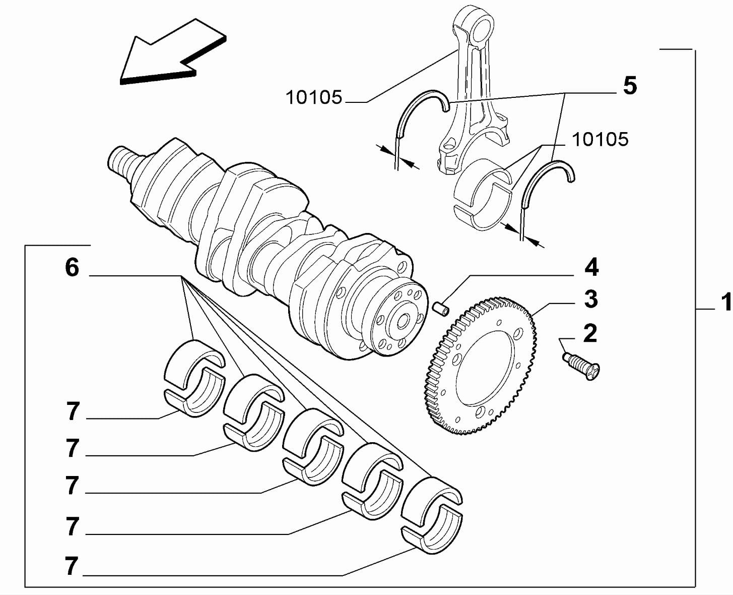 OPAR 55204019 Fiat Egea Ay Yatak