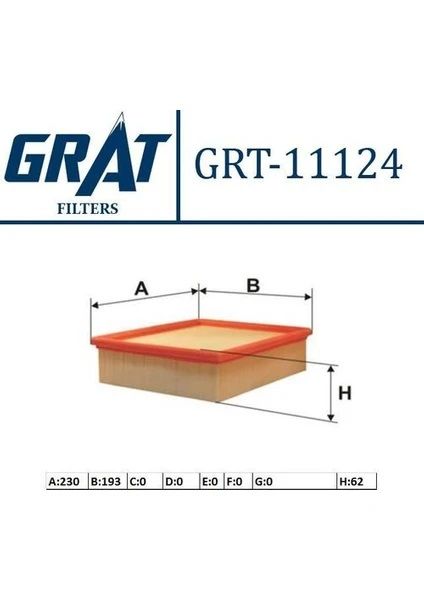 Hava Filtresi GRAT 11124
