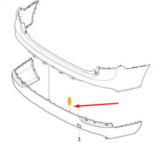 VOLVO 40012505 XC90 Arka Tampon Alt Spoyler 40003375