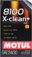 MOTUL 8100 X-CLEAN+  5W30 5 Lt