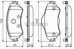 C4/DS4 Ön Fren Balata 0986494690
