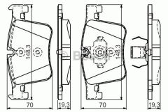 BOSCH 0986494487 Bmw X3 Ön Fren Balata 	34106859181
