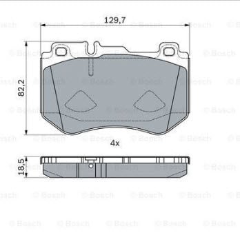 BOSCH 0986494777 Mercedes C Serisi Ön Fren Balata A0084201720