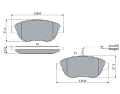 FERODO FDB1467W Fren Balatası FDB1467W
