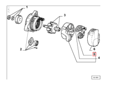 Fiat Regülatör Voltaj Alternatörü 77367800