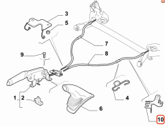 Fiat Linea Sol El Fren Braketi OPAR 51874116
